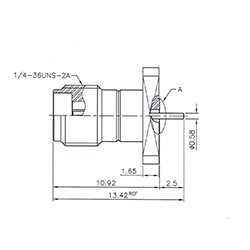 HS-2.92mmF(2H) For PCB Connector (26G)_L13.42